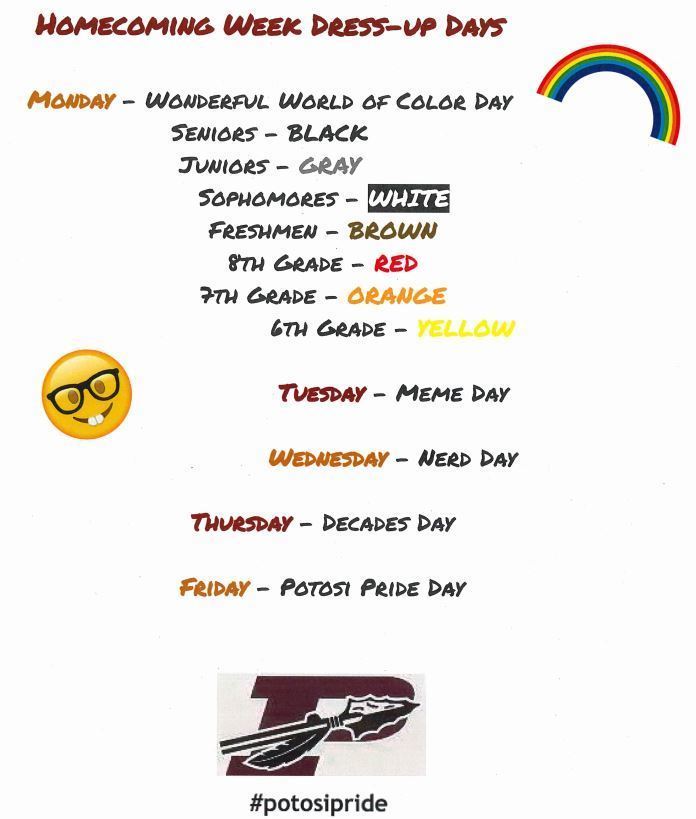 PHS Dress-Up Days