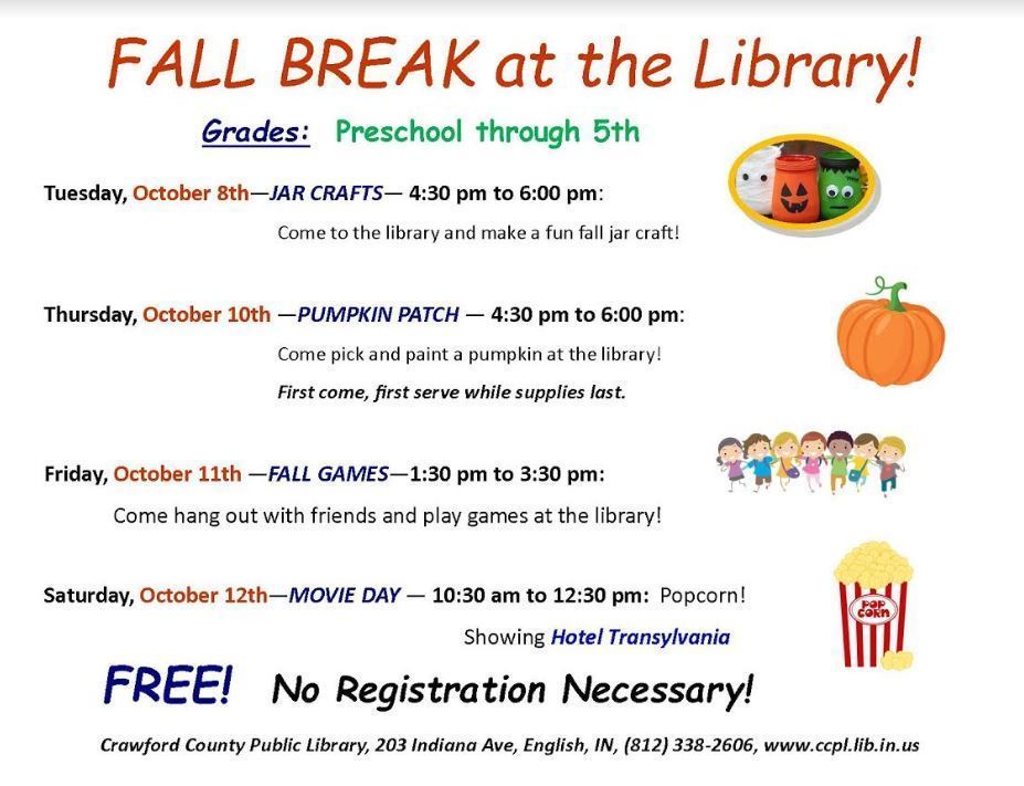 Fall Break at the Library