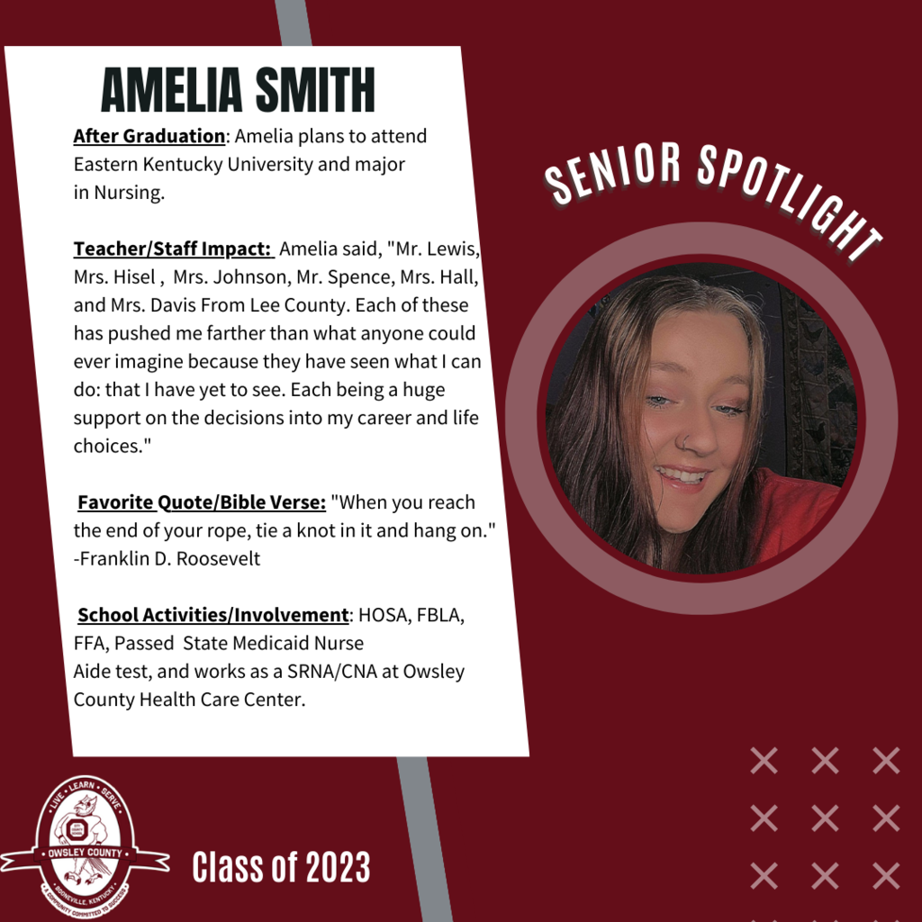 Senior Spotlight-Amelia Smith