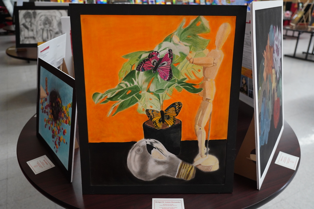 We are thrilled to extend a warm invitation to the entire community for a truly enchanting event - our annual Art Gallery Reception! This year's reception promises to be an extraordinary celebration of creativity, talent, and artistic expression.  Date: May 11th Time: 5:00 PM - 7:00 PM Location: [Venue Name/Address]  Our gallery will be transformed into a captivating space showcasing an incredible collection of artwork from talented students across all grades in our district. From mesmerizing paintings and intricate sculptures to awe-inspiring photographs and imaginative mixed media pieces, this exhibit beautifully reflects the diversity and imagination of our budding artists.
