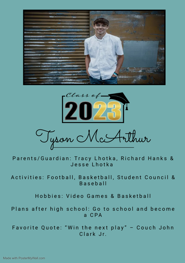 2023 Waubun Senior: Tyson McArthur