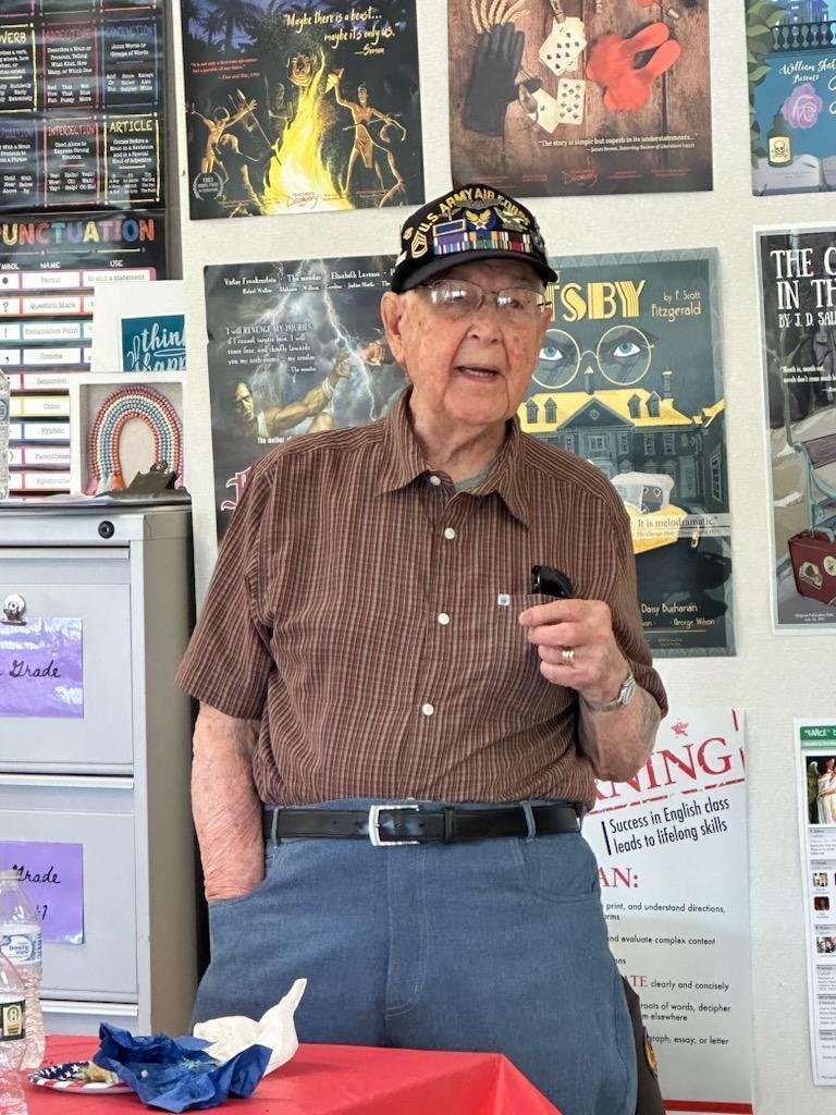 world war II veteran speaking about his service