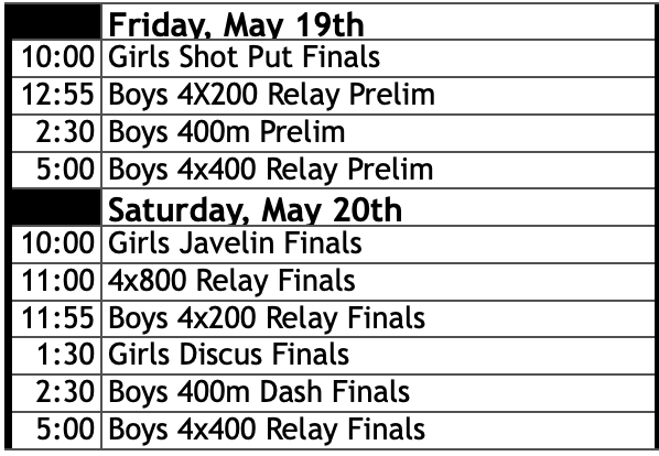 State Schedule