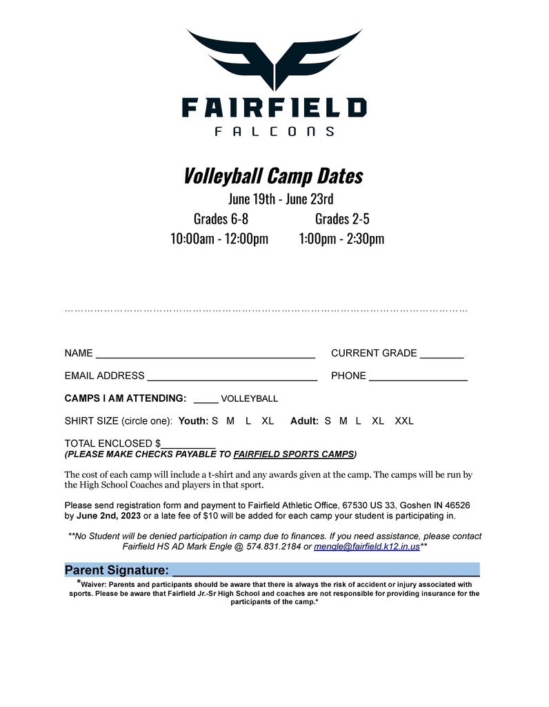Fairfield Volleyball Camp