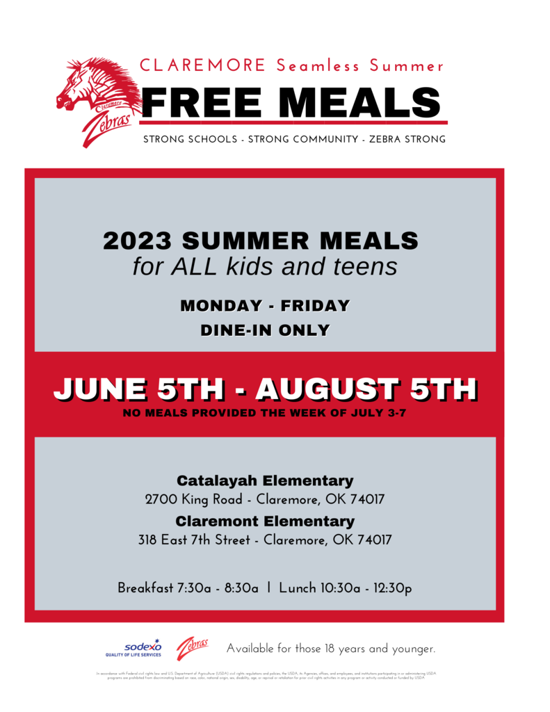 zebra and summer meal details