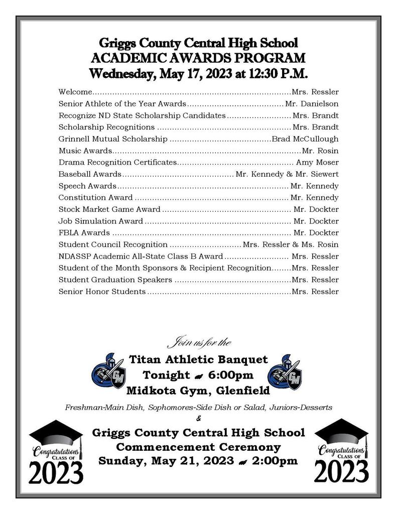 Academic Awards Program