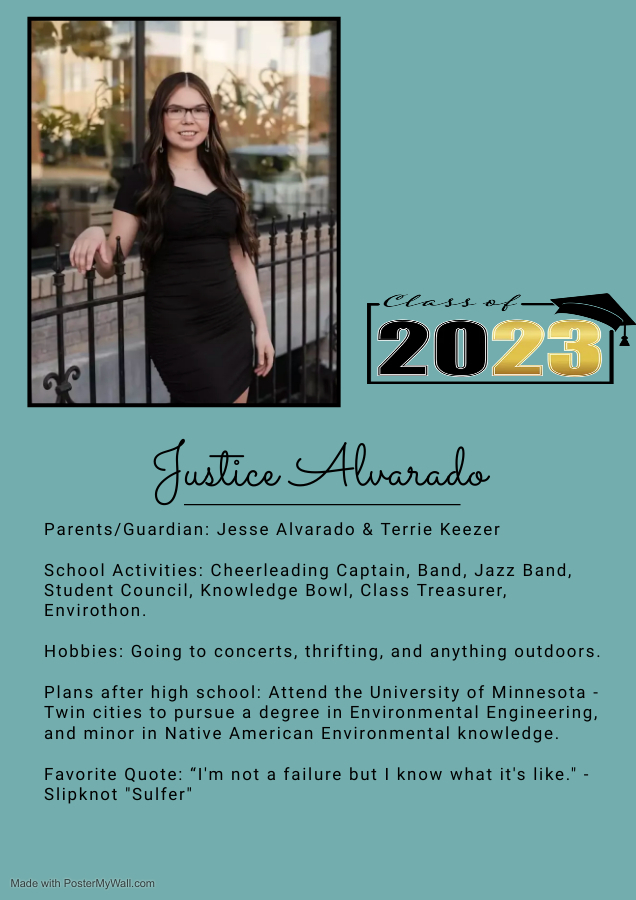 2023 Waubun Senior: Justice Alvarado