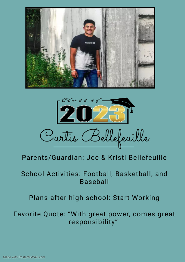 2023 Waubun Senior: Curtis Bellefeuille