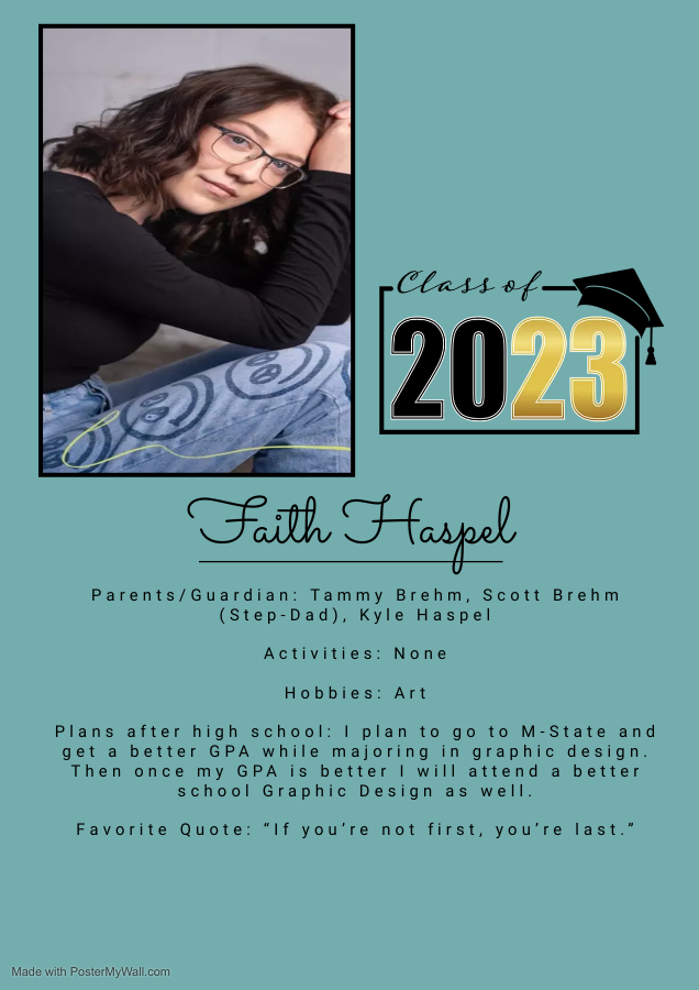 2023 Waubun Senior: Faith Haspel
