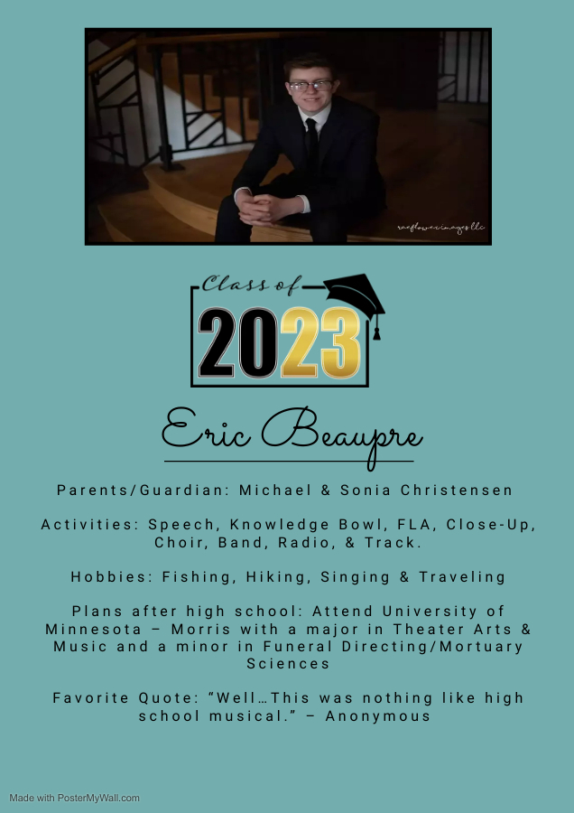 2023 Waubun Senior: Eric Beaupre