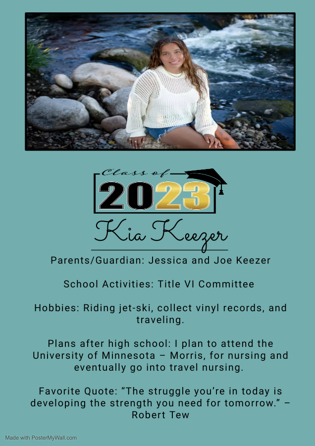 2023 Waubun Senior: Kia Keezer