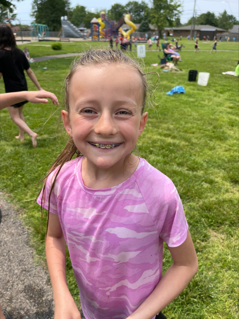 little girl smiling