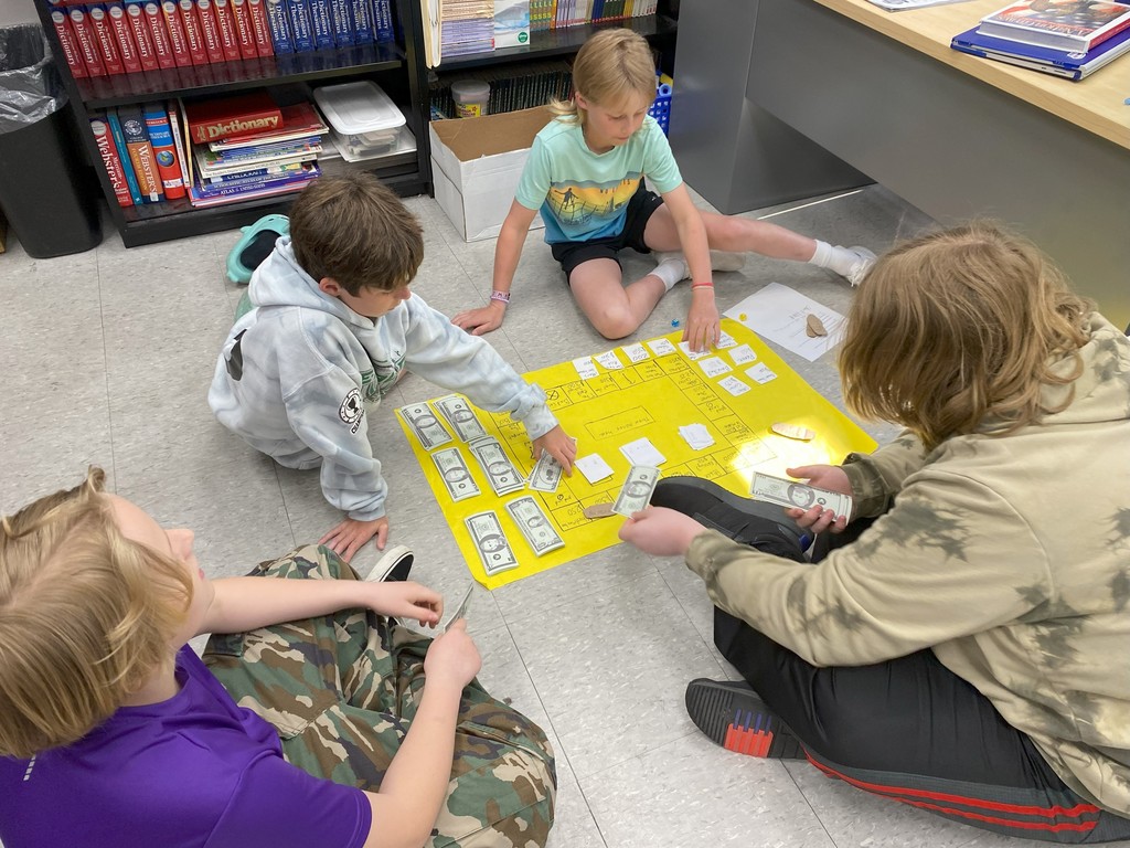6th graders playing their board games!
