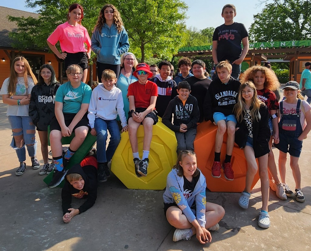 6th grade students in Sheri Hangbers' homeroom class.
