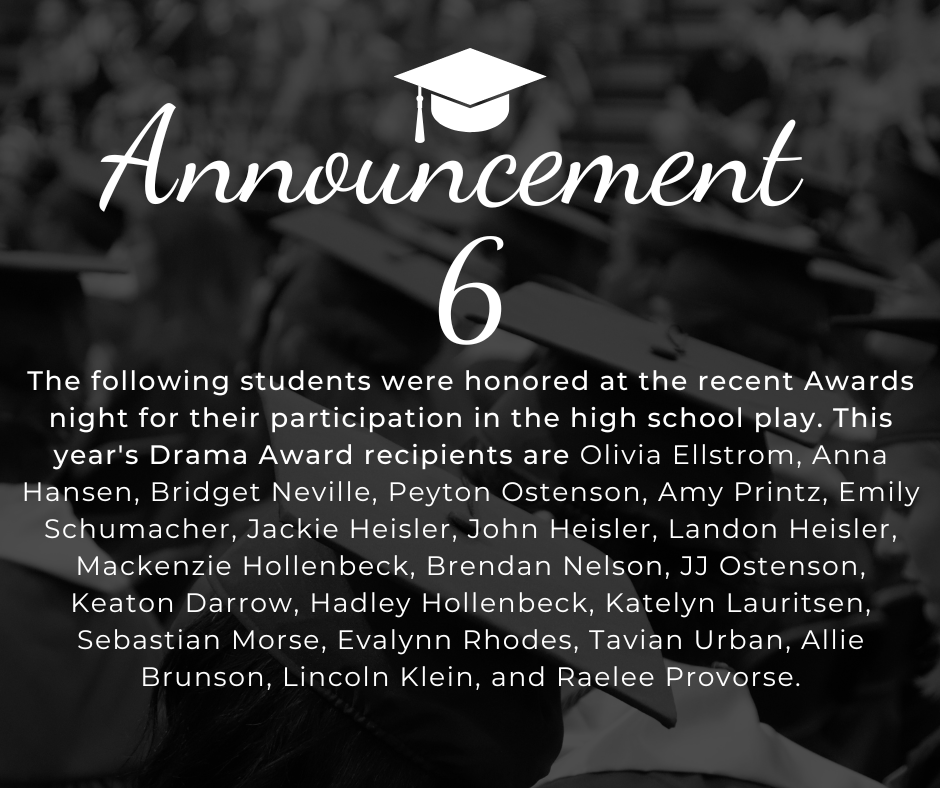 Drama Award Recipients