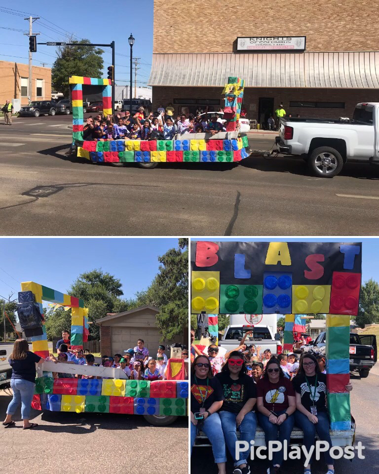 Float done by the after school program and teachers