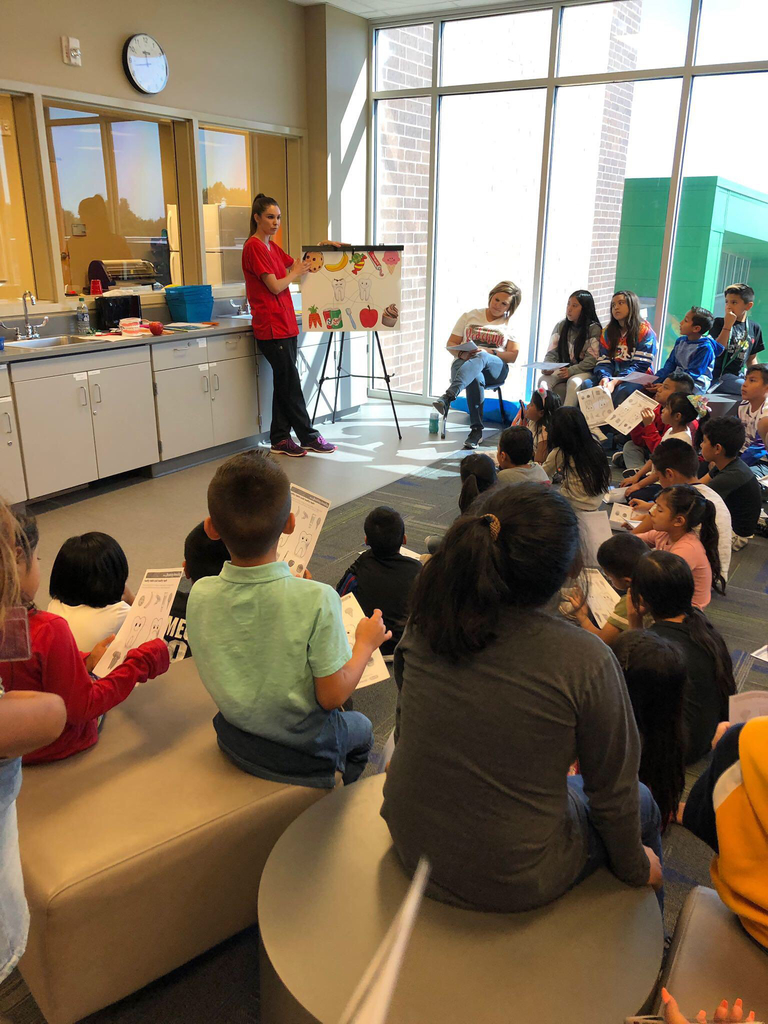 Learning about how to care for our teeth.