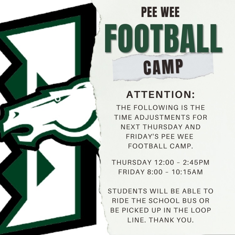 change to football camp 