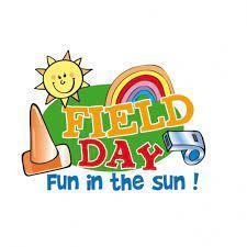 field day picture with rainbow