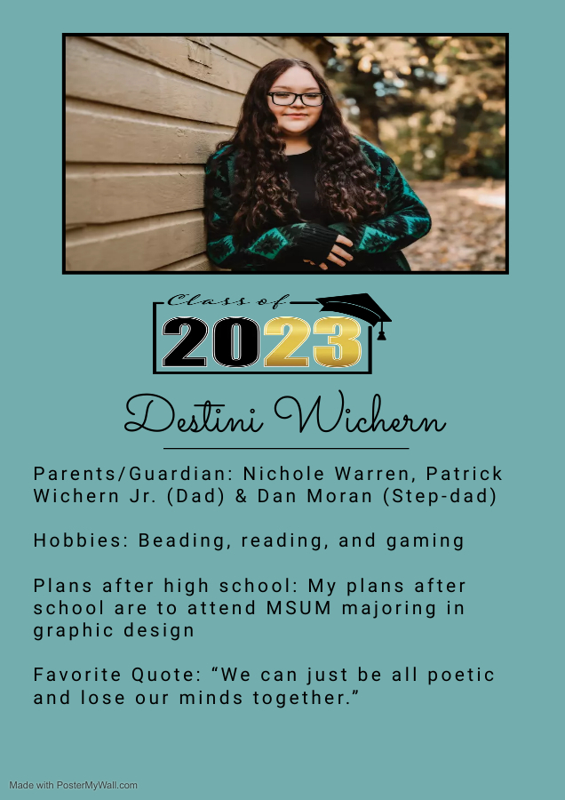 2023 Waubun Senior: Destini Wichern