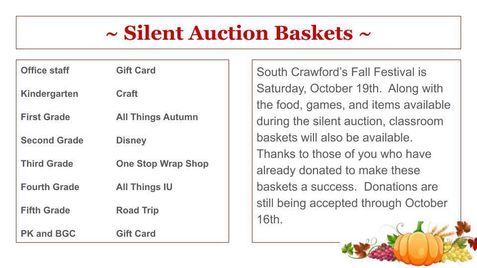 Silent Auction Baskets