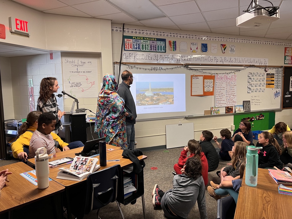 Presenters in 4th grade classroom
