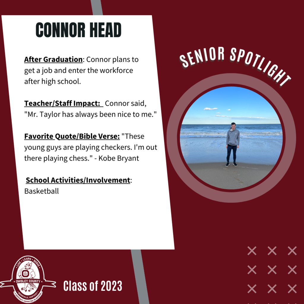 Senior Spotlight-Connor Head