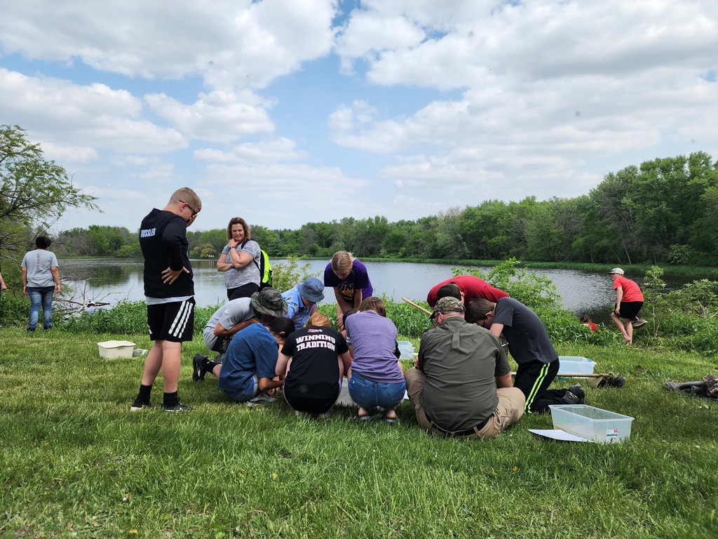 Yesterday the 7th graders went on a field trip to Twin Ponds to fish. 