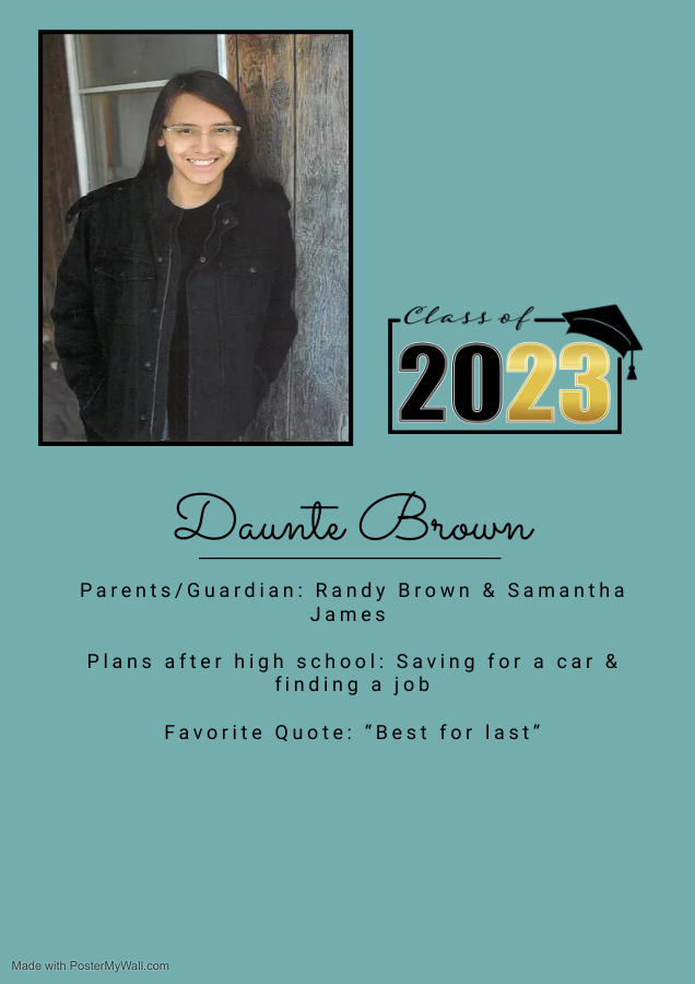 2023 Waubun Senior:  Daunte Brown