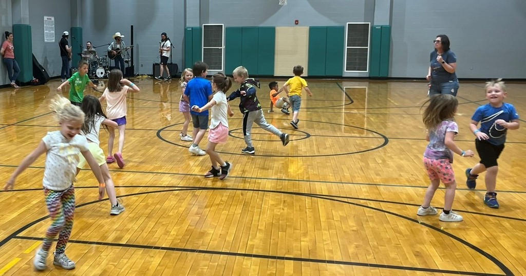 Students celebrated the end of school with a dance party