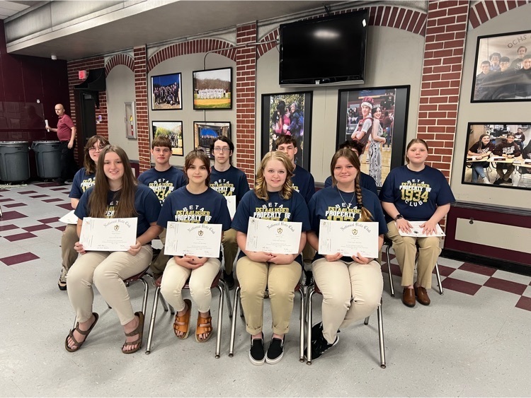 OCHS Beta induction ceremony of new members and recognition of senior members.