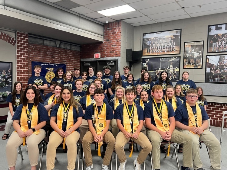 OCHS Beta induction ceremony of new members and recognition of senior members.