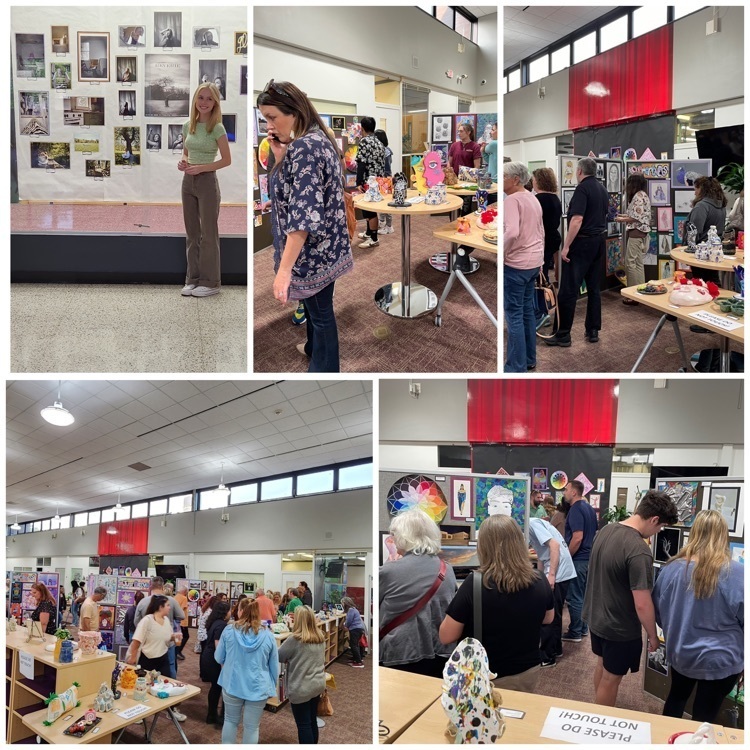 Fabulous turnout from our community for our annual student art show! Probably our biggest turnout ever!