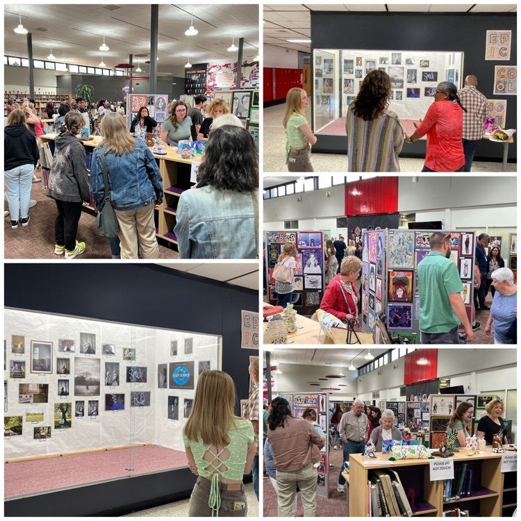 Fabulous turnout from our community for our annual student art show! Probably our biggest turnout ever!