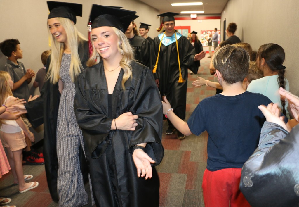 Seniors walk the hallways at BPS