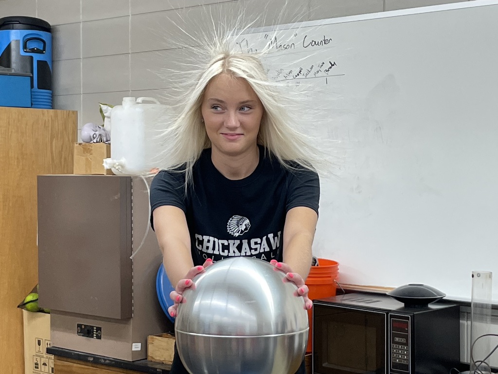  "HAIR-RAISING TIME IN CHEMISTRY CLASS!"