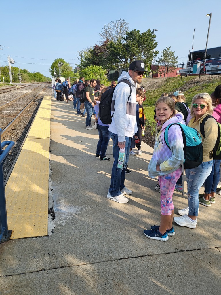 Waiting for the train