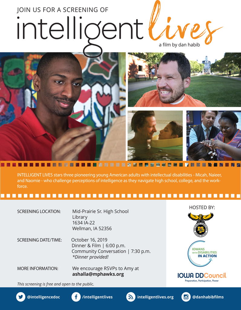 Intelligent Lives film screening information