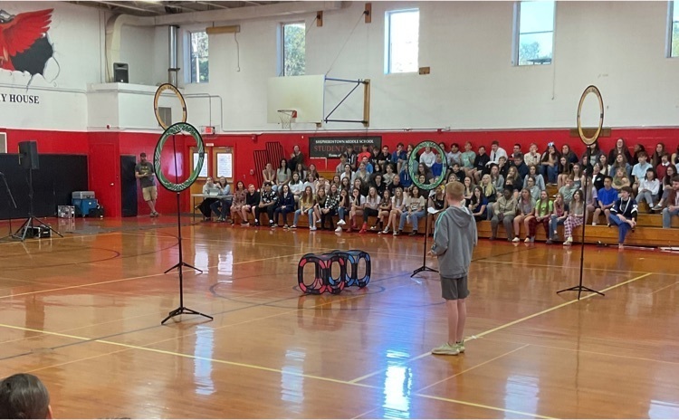 student demonstrating drone