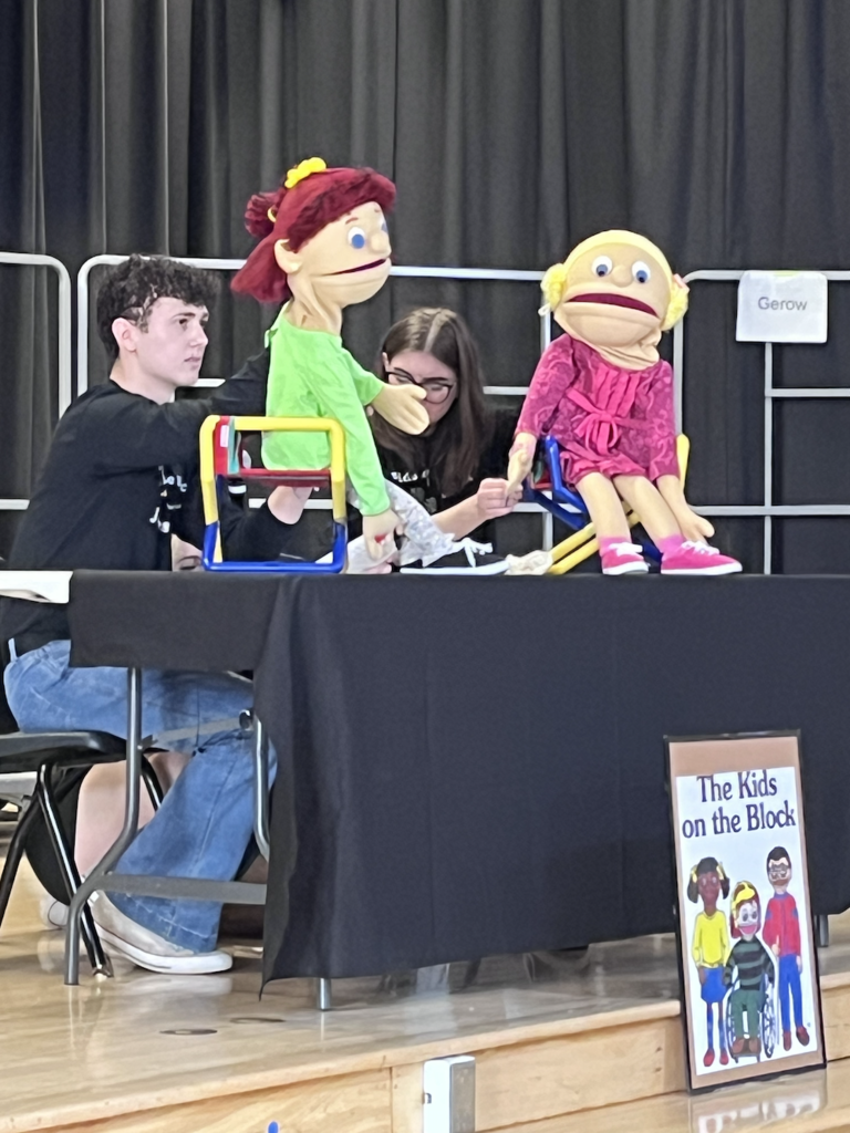 Kids on the block perform