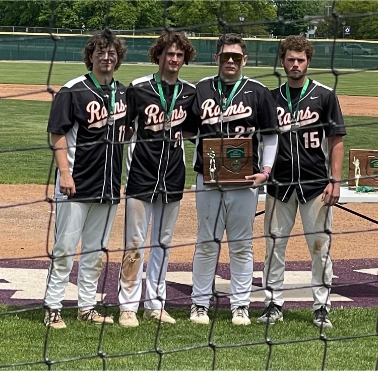 Team captains receive the District Runner-Up trophy