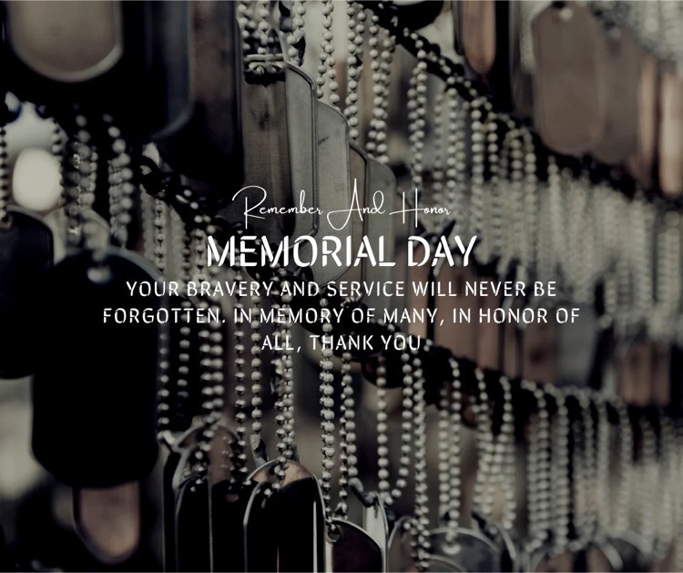 Memorial Day dog tags