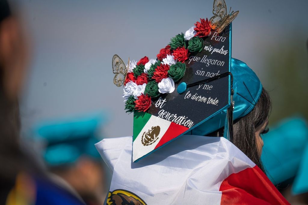 Student shows off how parents helped her graduate