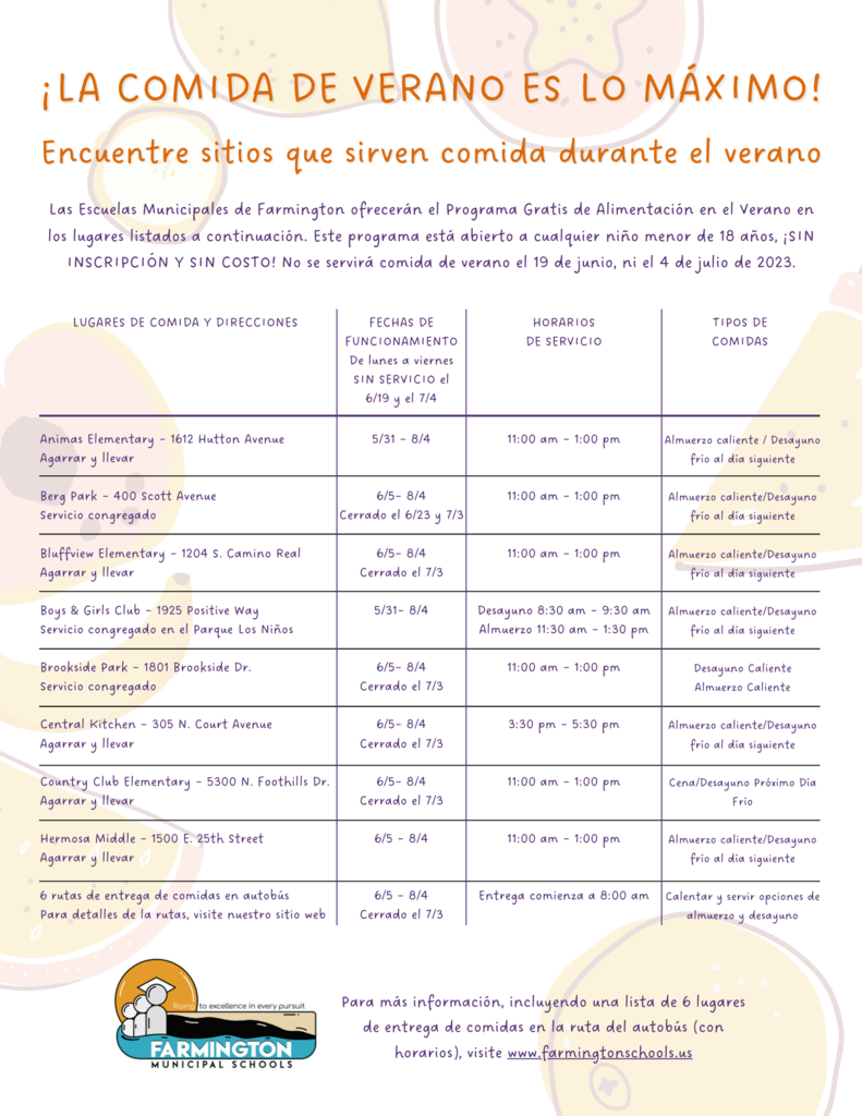 ¡LA COMIDA DE VERANO ES LO MÁXIMO!