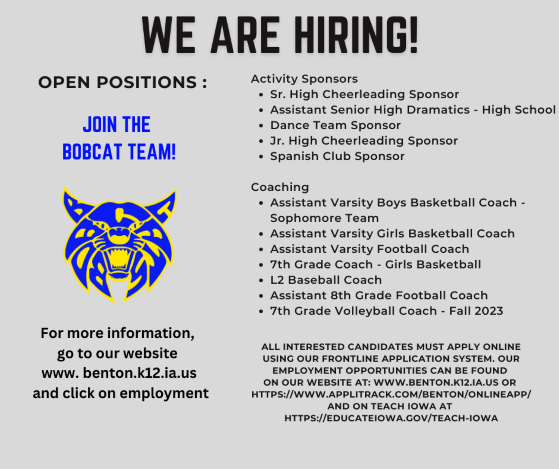 We Are Hiring