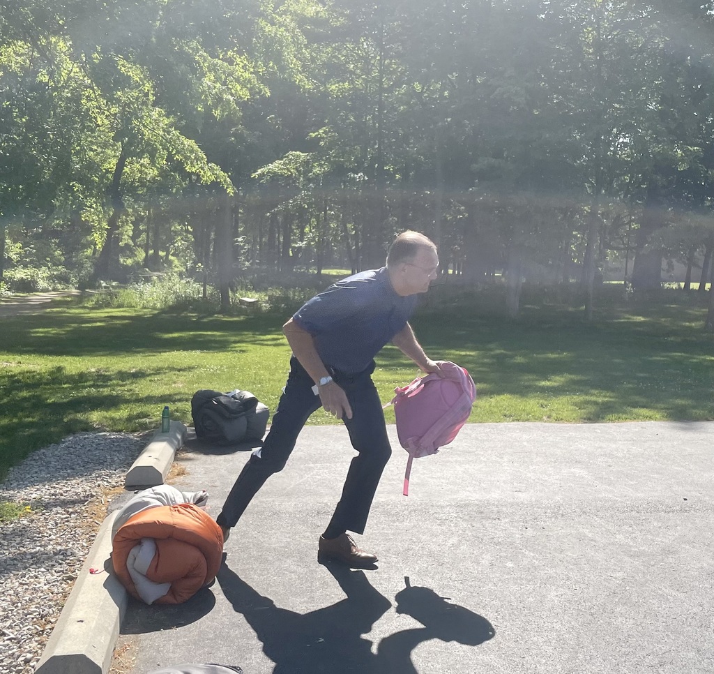 Supt. Prebles in a relay race