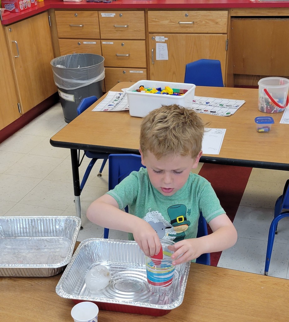 student making salt doh