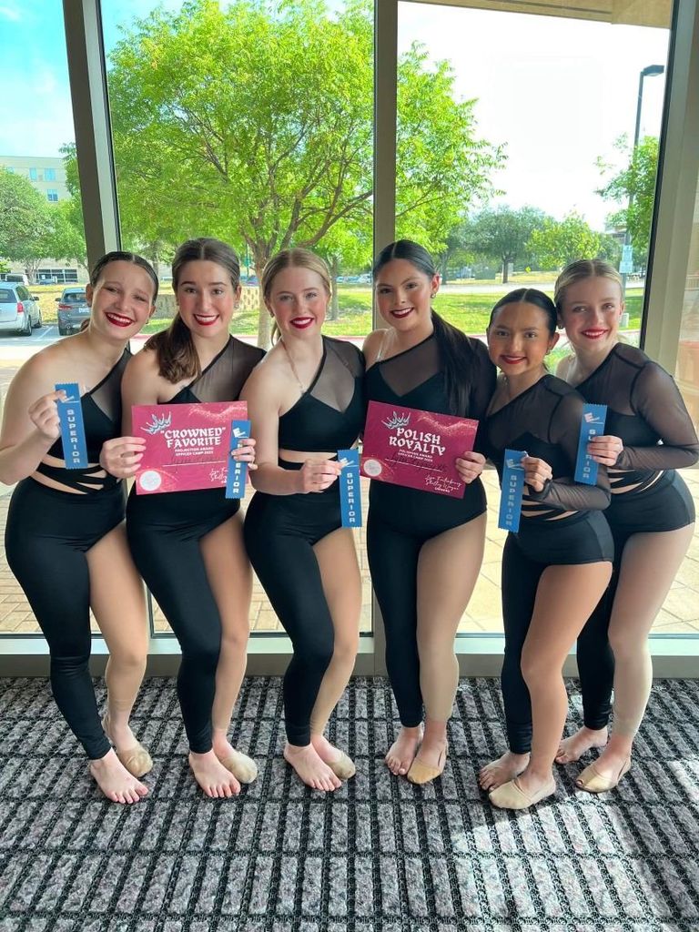 Legacy Southern Belle Drill Team officers at their officer camp