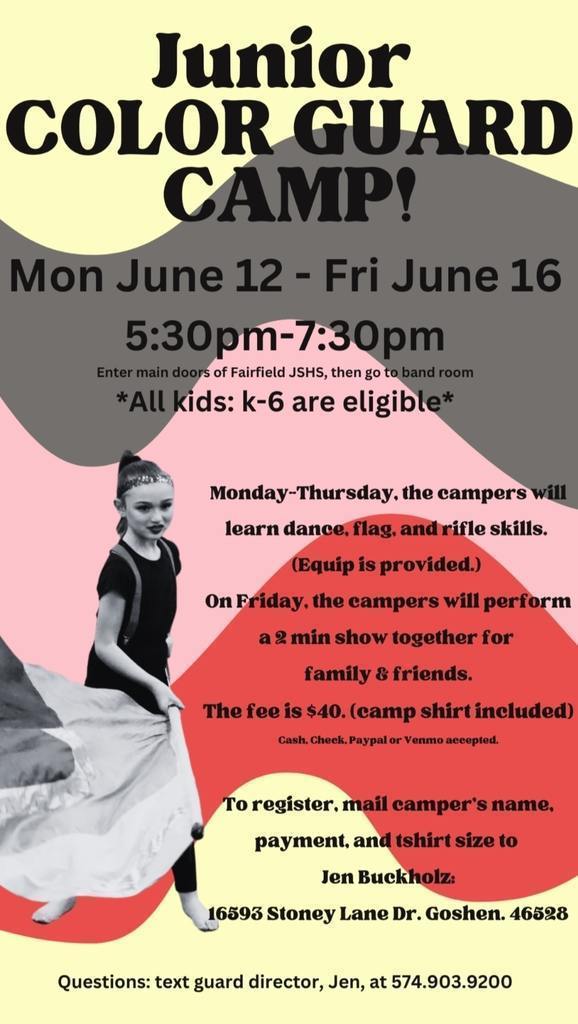Color Guard camp