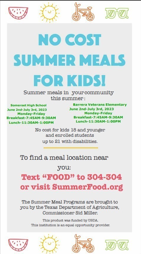 summer meal flyer